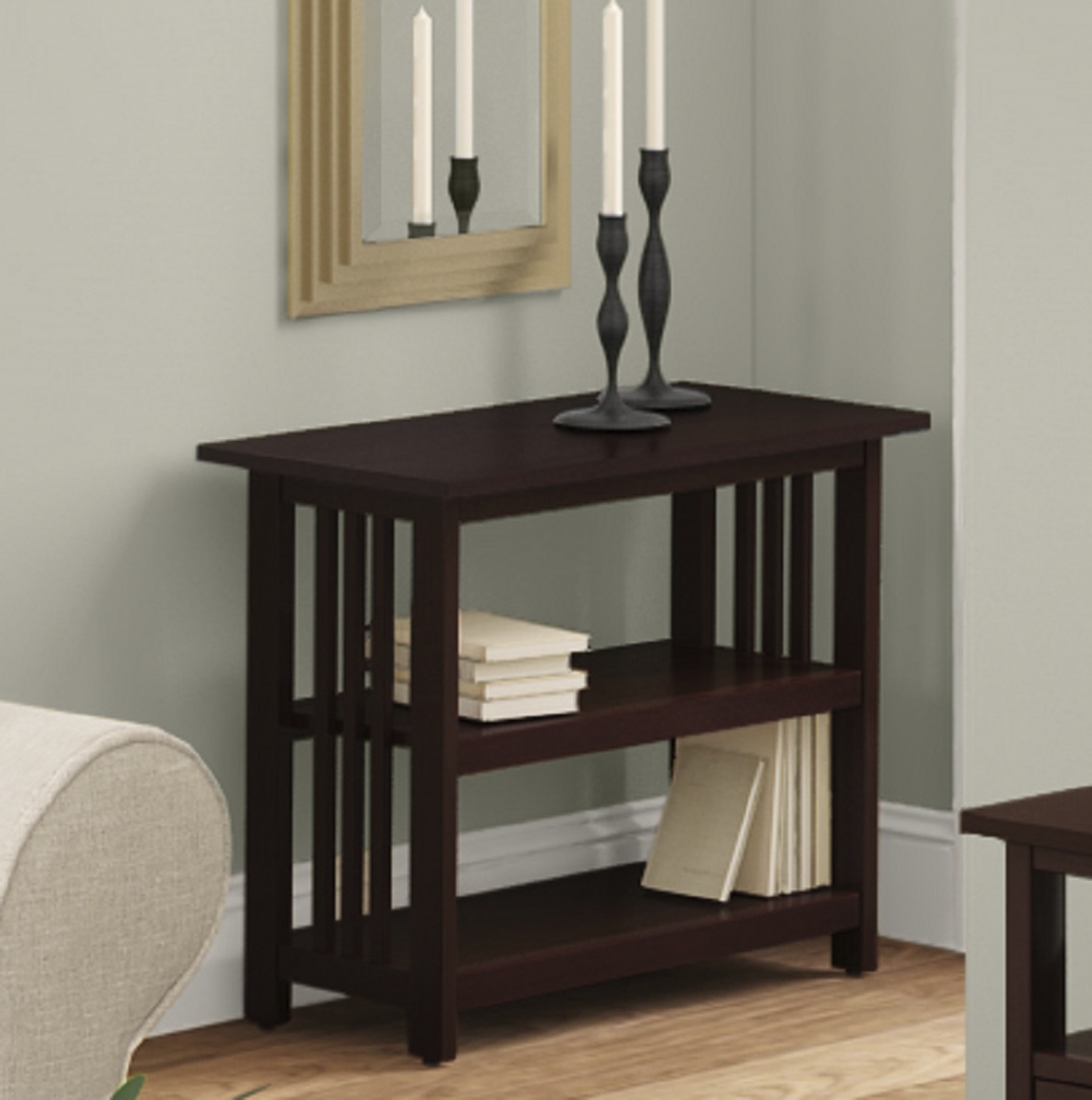 Lounsbury I Espresso Under-Window Bookcase - Thumbnail - Image 2