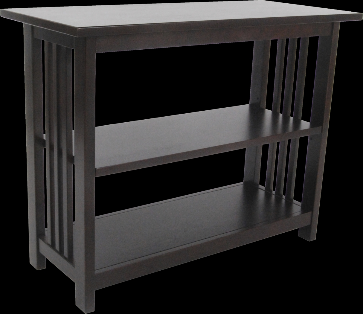 Lounsbury I Espresso Under-Window Bookcase - Thumbnail - Image 1