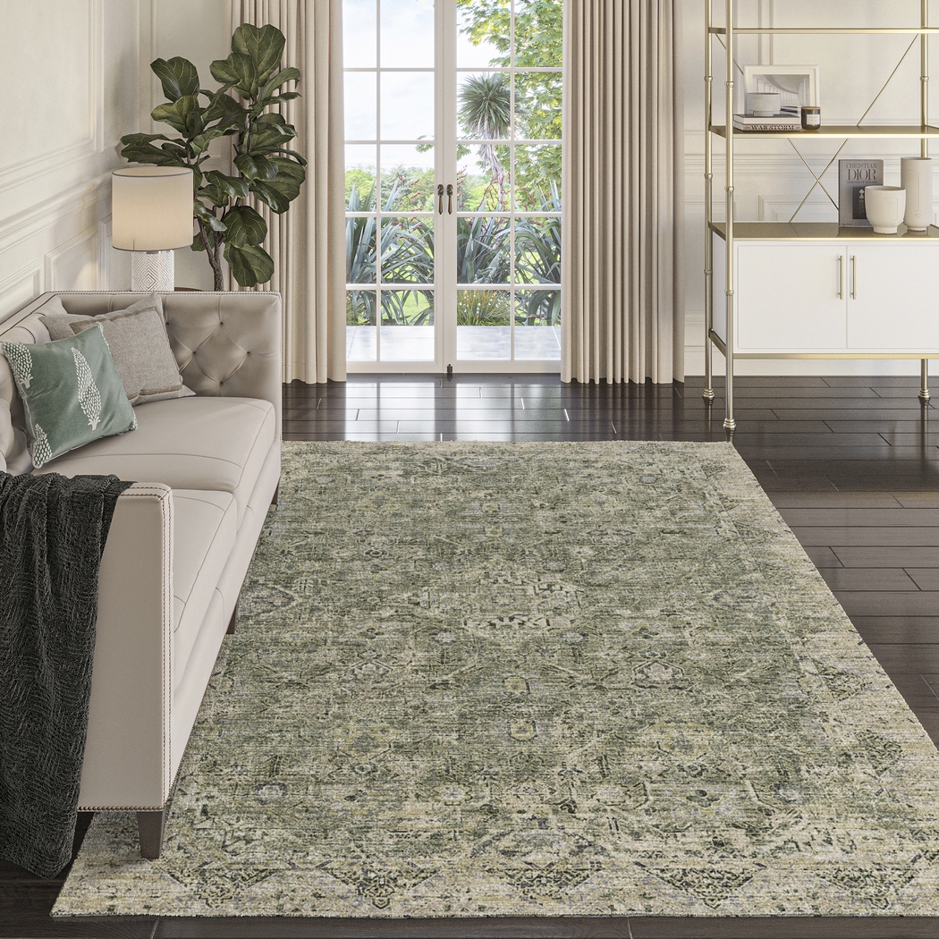 Lourna Green 8' x 10' Rug - Thumbnail - Image 2