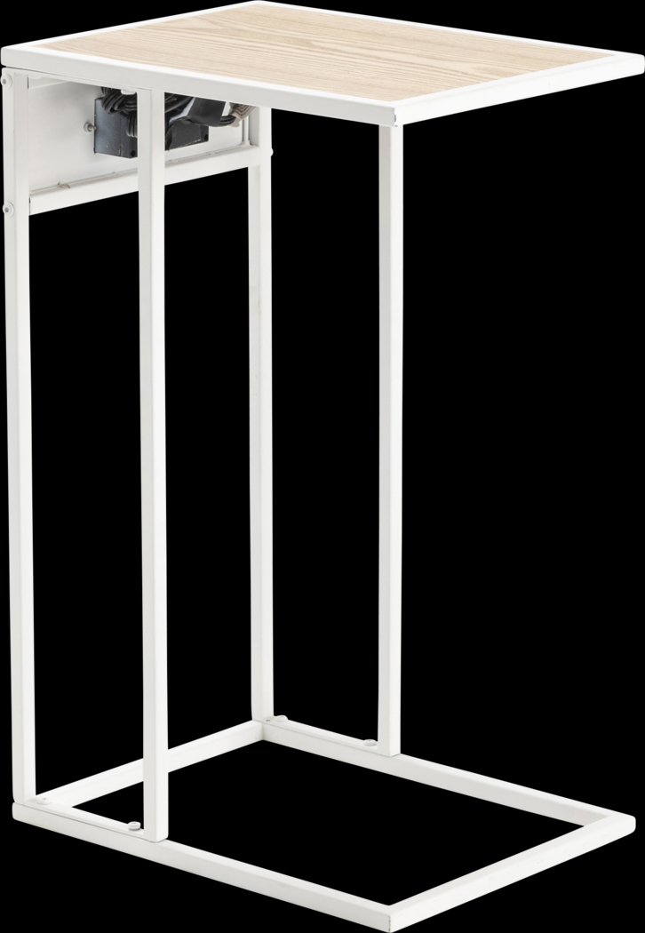 Lousalane White End Table - Thumbnail - Image 1