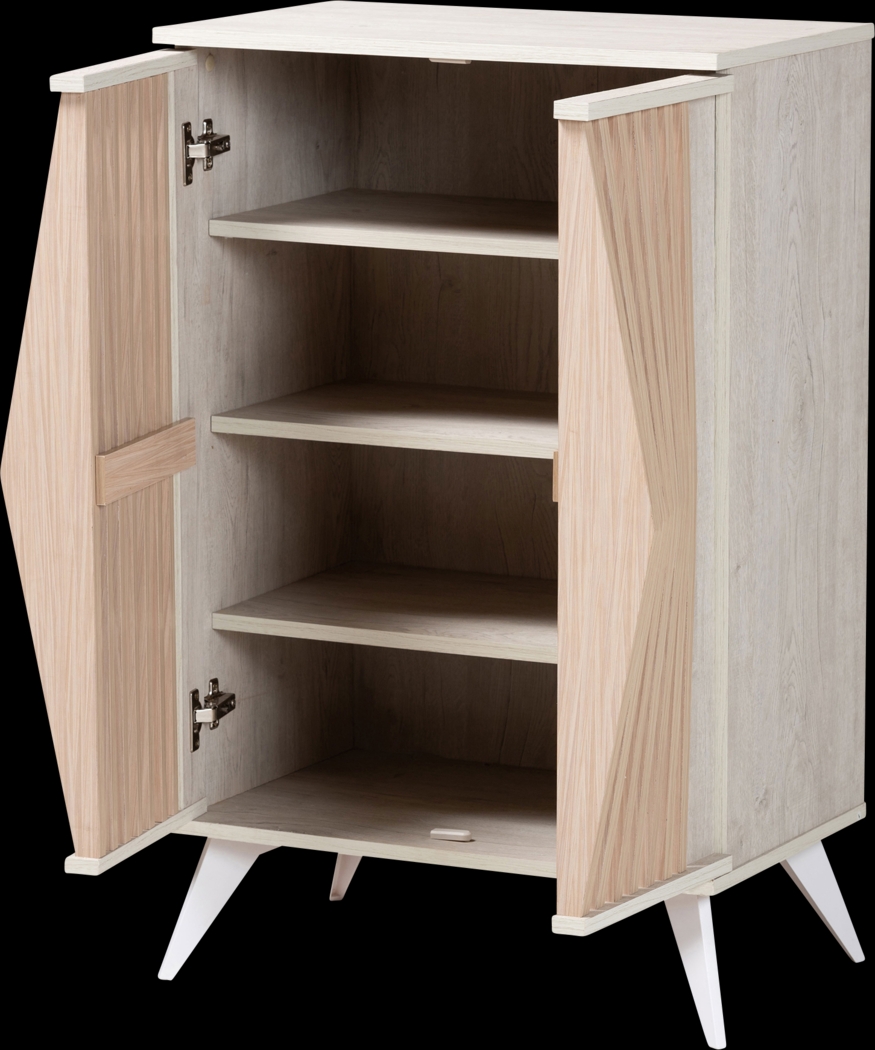 Louvenia Light Gray Accent Cabinet - Thumbnail - Image 3