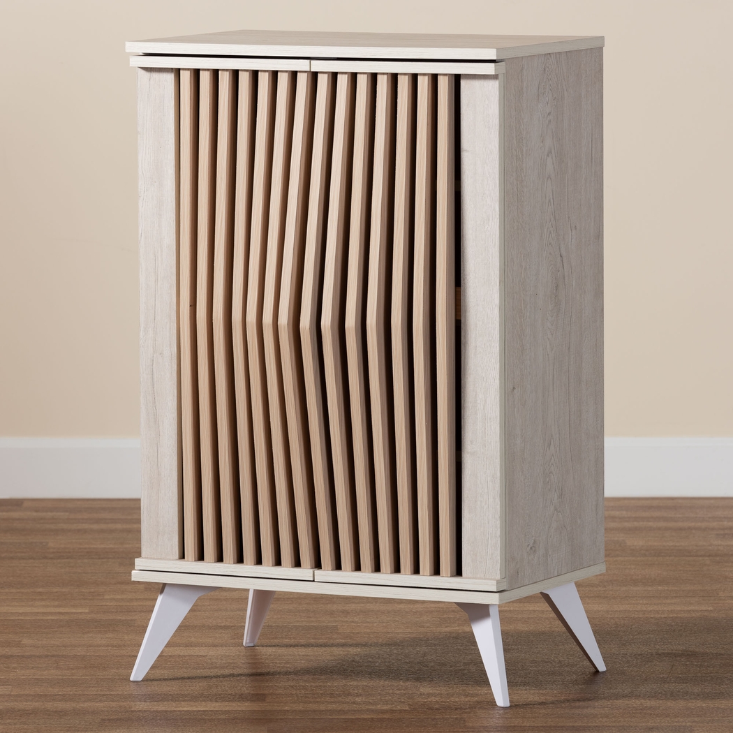 Louvenia Light Gray Accent Cabinet - Thumbnail - Image 9
