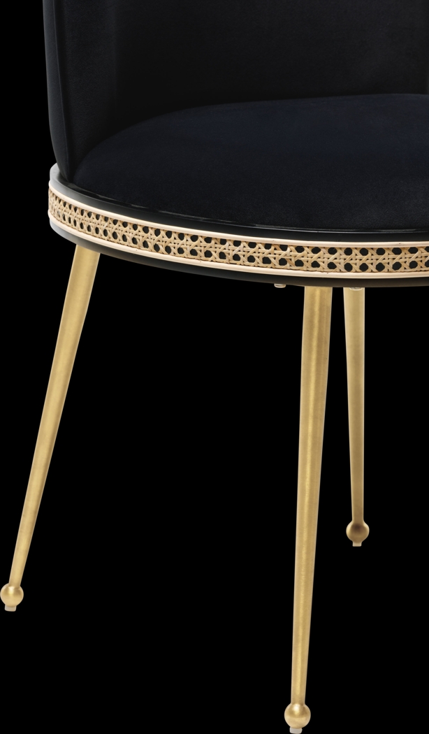 Loweland Black Side Chair - Thumbnail - Image 4