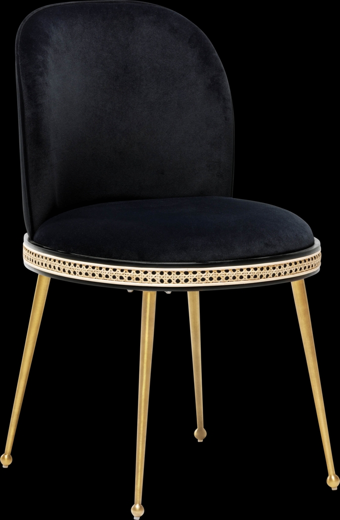 Loweland Black Side Chair - Thumbnail - Image 1