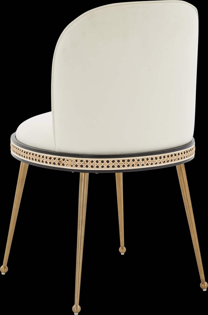 Loweland Cream Side Chair - Thumbnail - Image 4