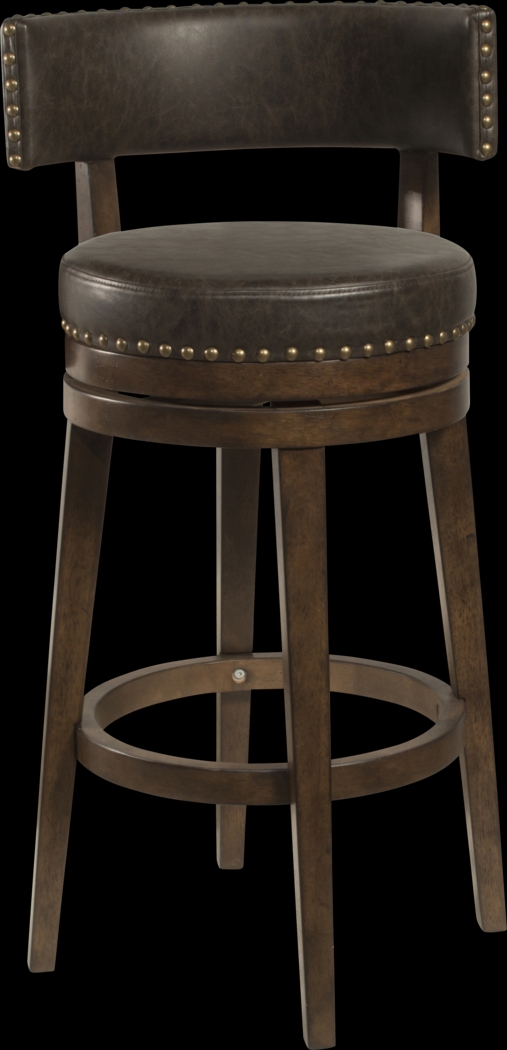 Lowrie Walnut Swivel Barstool - Thumbnail - Image 1