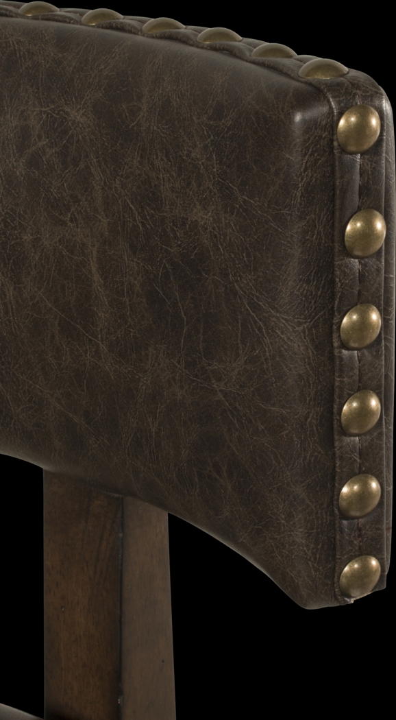 Lowrie Walnut Swivel Counter Height Stool - Thumbnail - Image 2