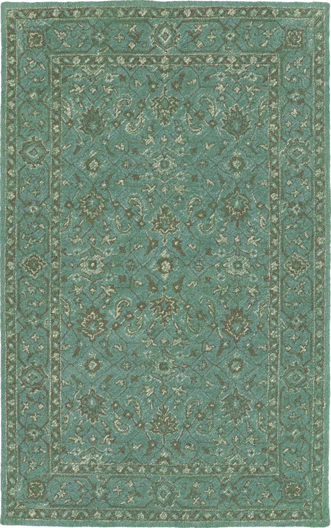 Lowry Green 5' x 7'6 Indoor/Outdoor Rug - Thumbnail - Image 1