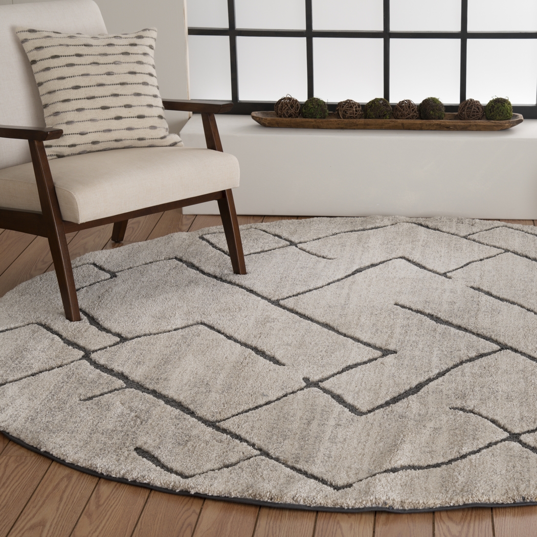 Lowy Pebble 7'10 Round Rug - Thumbnail - Image 2