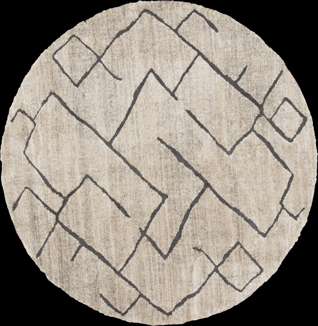 Lowy Pebble 7'10 Round Rug - Thumbnail - Image 1