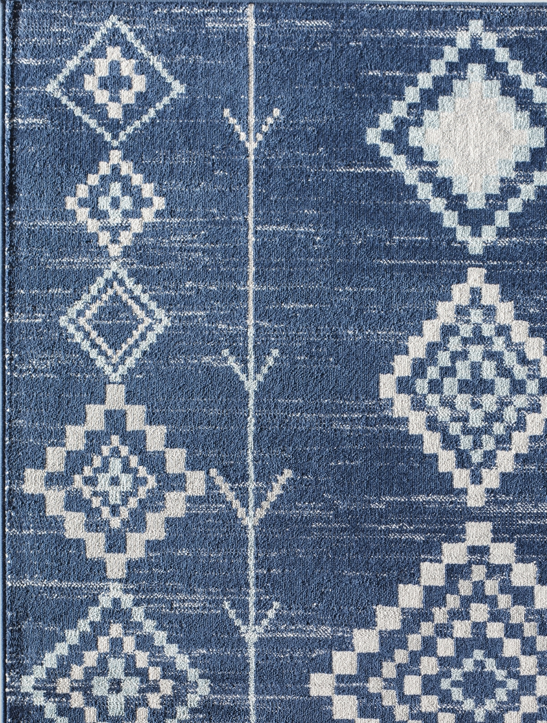 CosmoLiving By Cosmopolitan Lowyn Blue 5' x 7' Rug - Thumbnail - Image 4