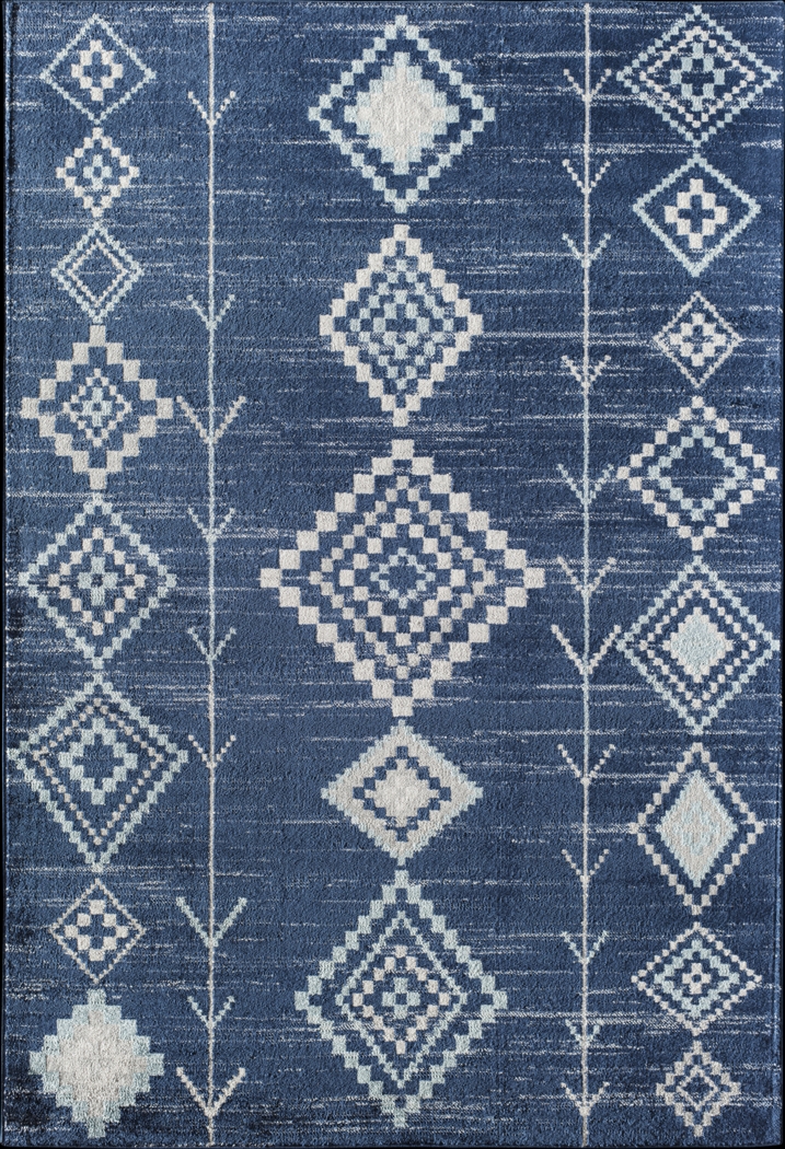 CosmoLiving By Cosmopolitan Lowyn Blue 5' x 7' Rug - Thumbnail - Image 1