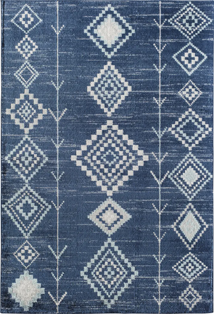 CosmoLiving By Cosmopolitan Lowyn Blue 8' x 10' Rug - Thumbnail - Image 1