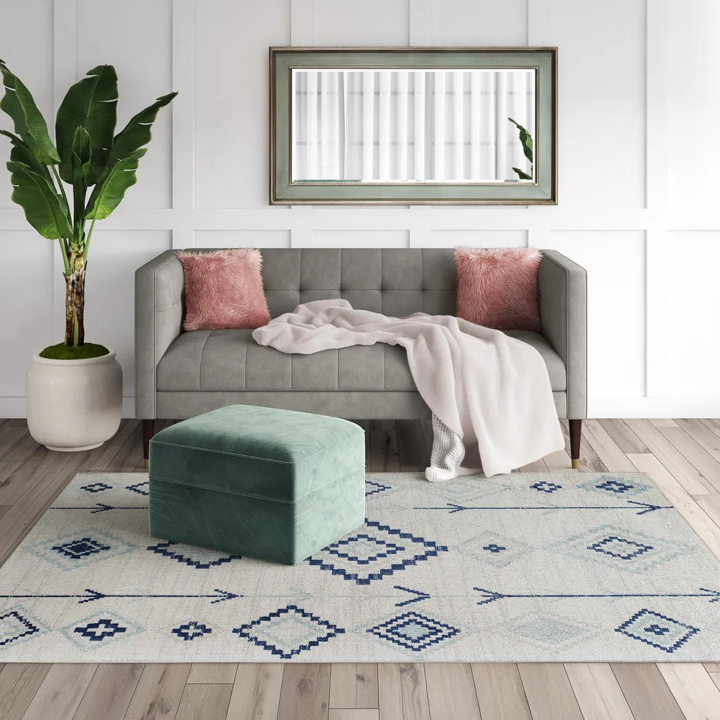 CosmoLiving By Cosmopolitan Lowyn Ivory 8' x 10' Rug - Thumbnail - Image 5