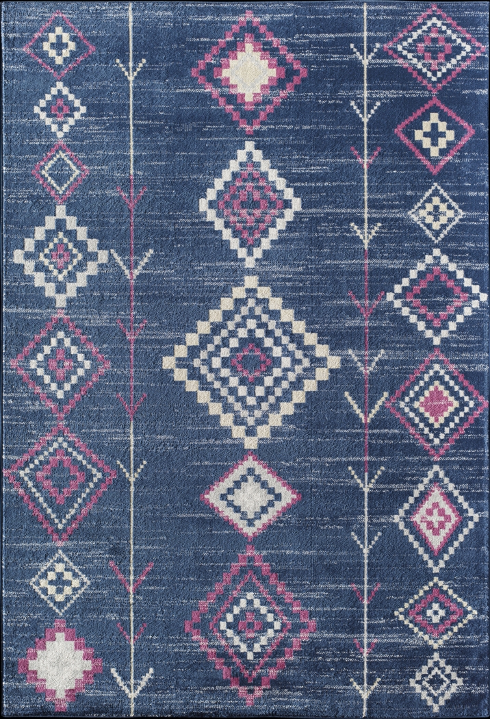 CosmoLiving By Cosmopolitan Lowyn Navy 8' x 10' Rug - Thumbnail - Image 1
