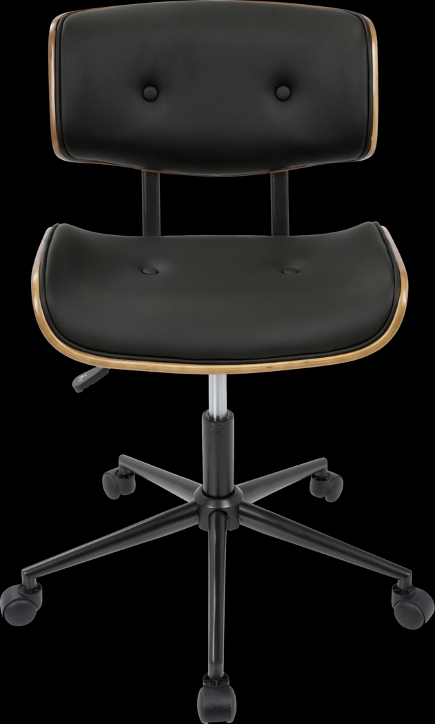 Loxley Black Adjustable Desk Chair - Thumbnail - Image 2