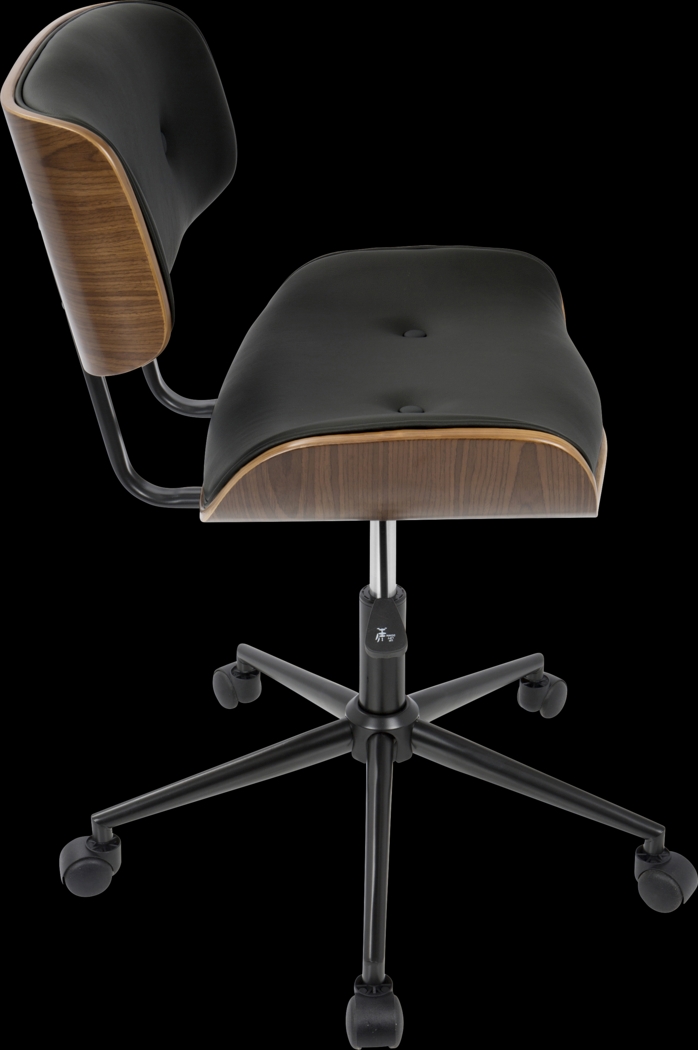 Loxley Black Adjustable Desk Chair - Thumbnail - Image 3