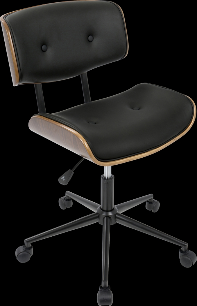 Loxley Black Adjustable Desk Chair - Thumbnail - Image 1