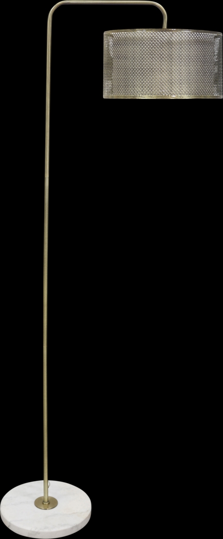 Lozells Gold Floor Lamp - Thumbnail - Image 1