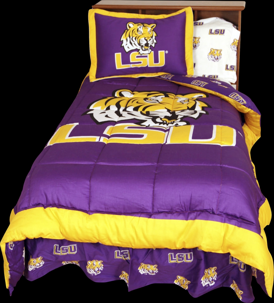 LSU Purple 3 Pc Full Bed Set - Thumbnail - Image 1