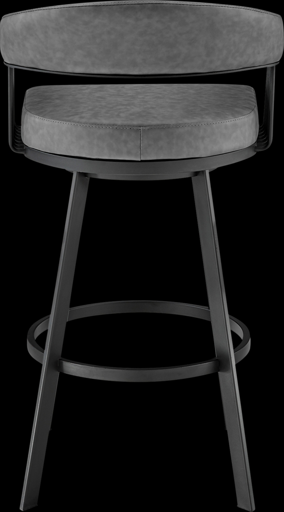 Lubna Gray Swivel Barstool - Thumbnail - Image 5