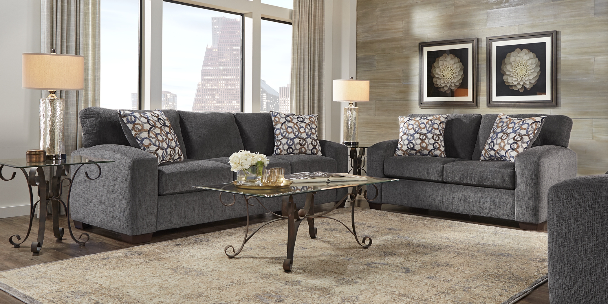 Lucan Gray 5 Pc Living Room - Thumbnail - Image 1