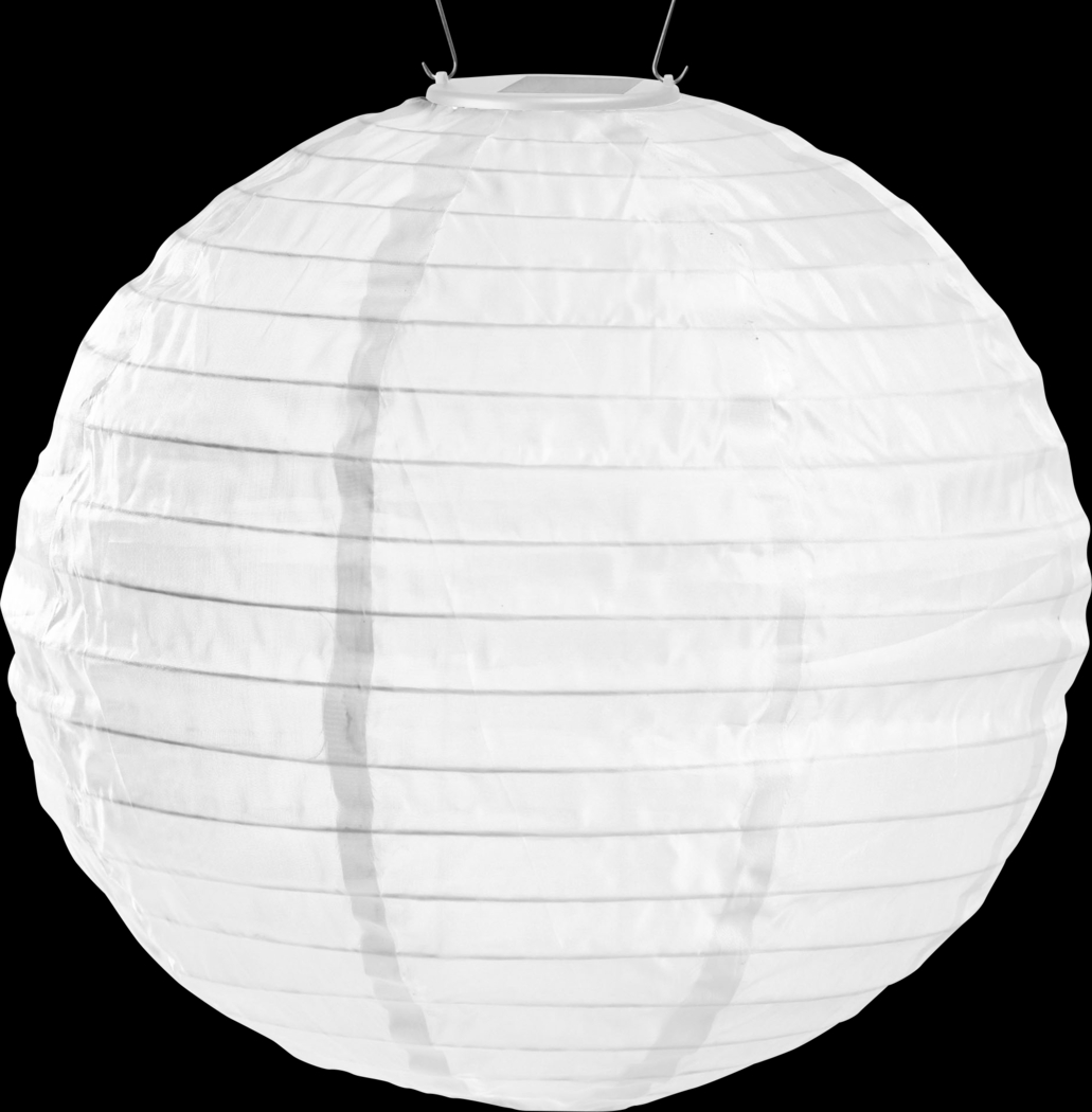 Lucene White Outdoor Solar Lantern - Thumbnail - Image 1