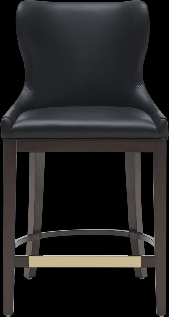 Lucentwater Black Counter Height Stool - Thumbnail - Image 1