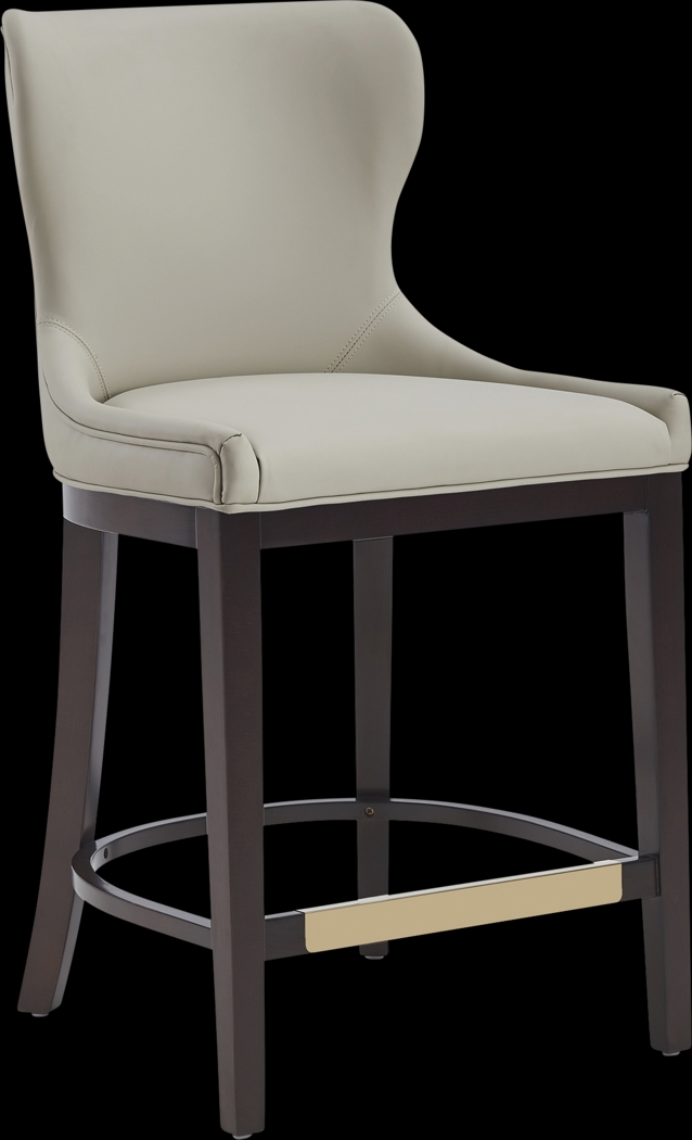 Lucentwater Stone Gray Counter Height Stool - Thumbnail - Image 7