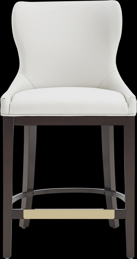 Lucentwater White Counter Height Stool - Thumbnail - Image 1