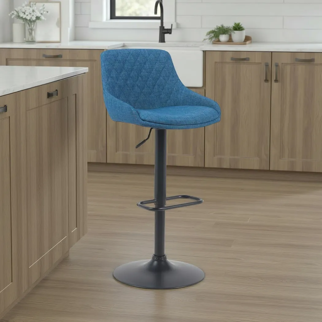 Lucenty Blue Barstool - Thumbnail - Image 2
