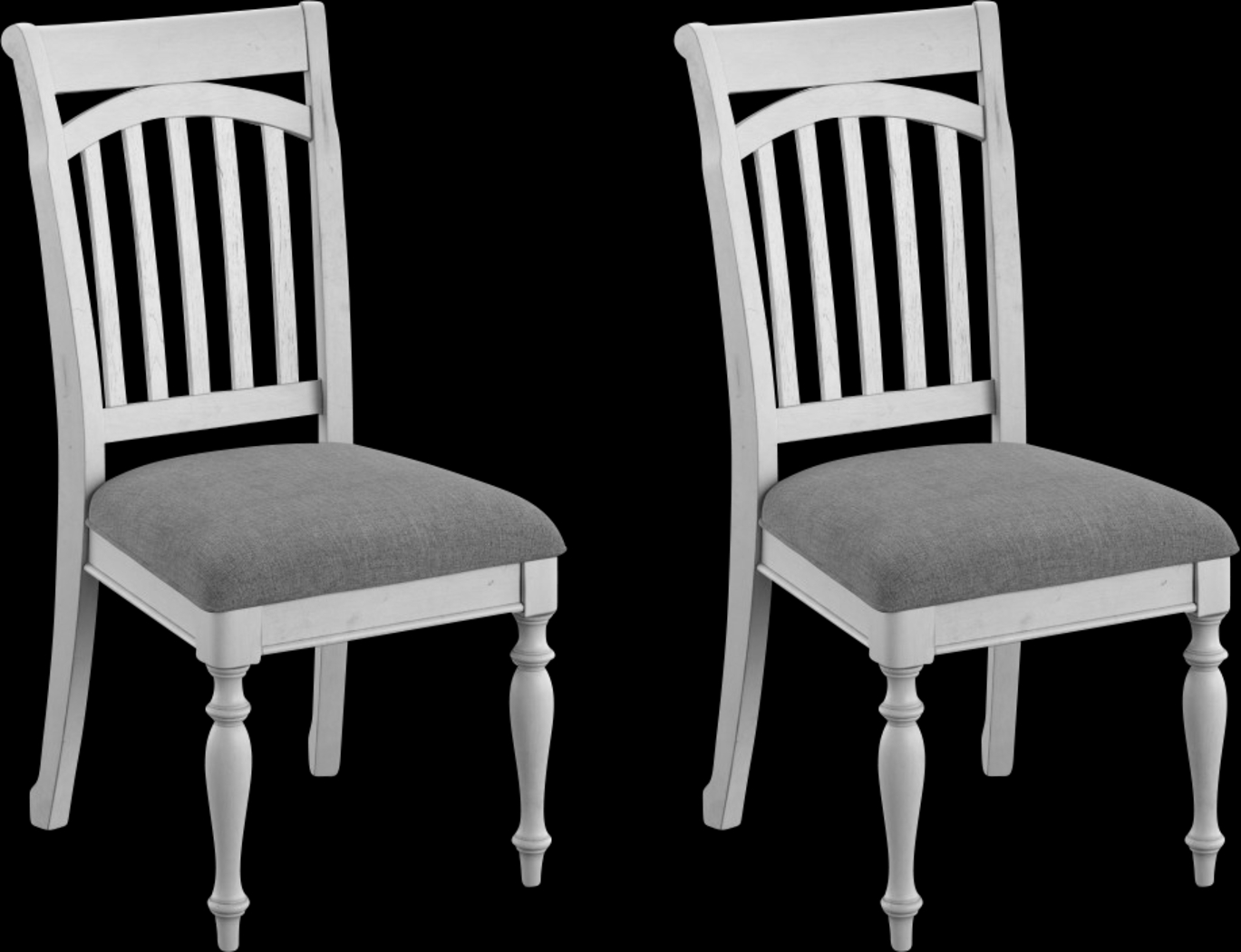Luchars Gray Dining Chair, Set of 2 - Thumbnail - Image 1