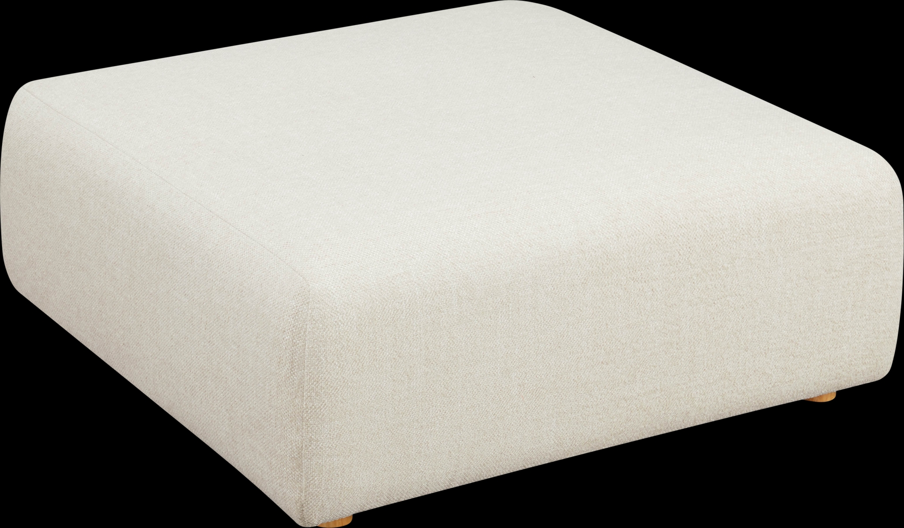 Luciay Cream Ottoman - Thumbnail - Image 3