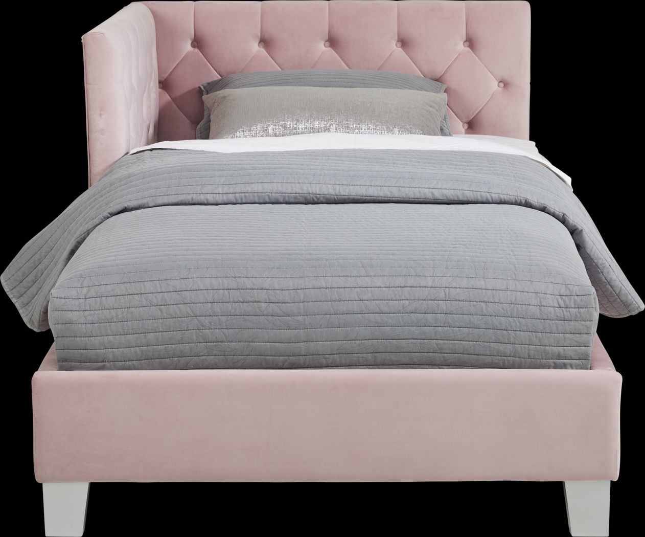 Kids Lucie Pink 3 Pc Full Corner Bed - Thumbnail - Image 2