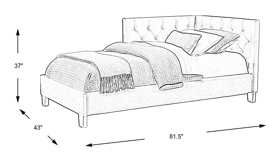 Dimension Image. Please refer to the Dimension Tab on this page for dimension details.