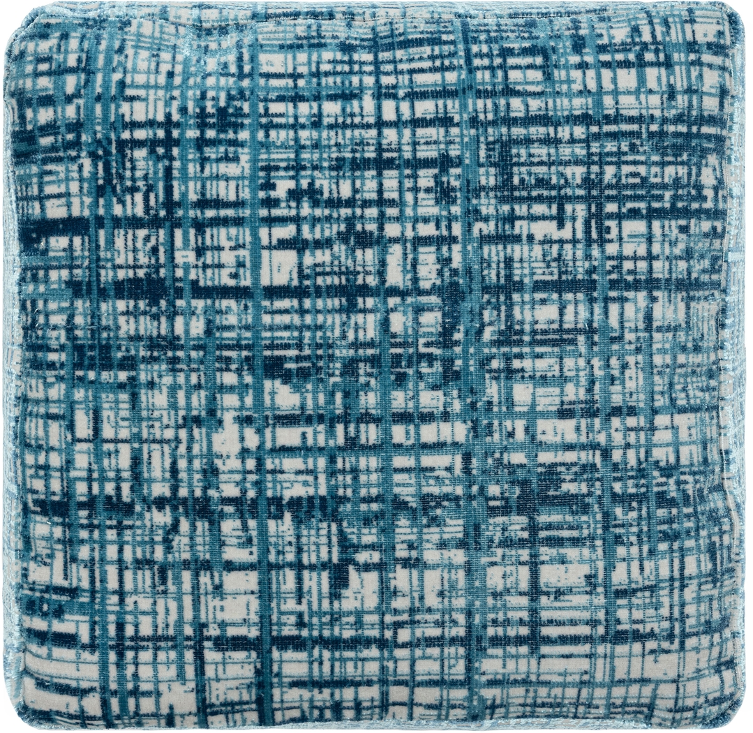 Lucilan Blue Pouf - Thumbnail - Image 4