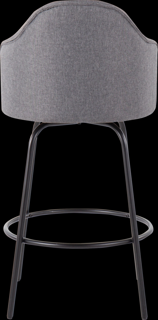 Lucile Lane Black Swivel Counter Height Stool, Set of 2 - Thumbnail - Image 5