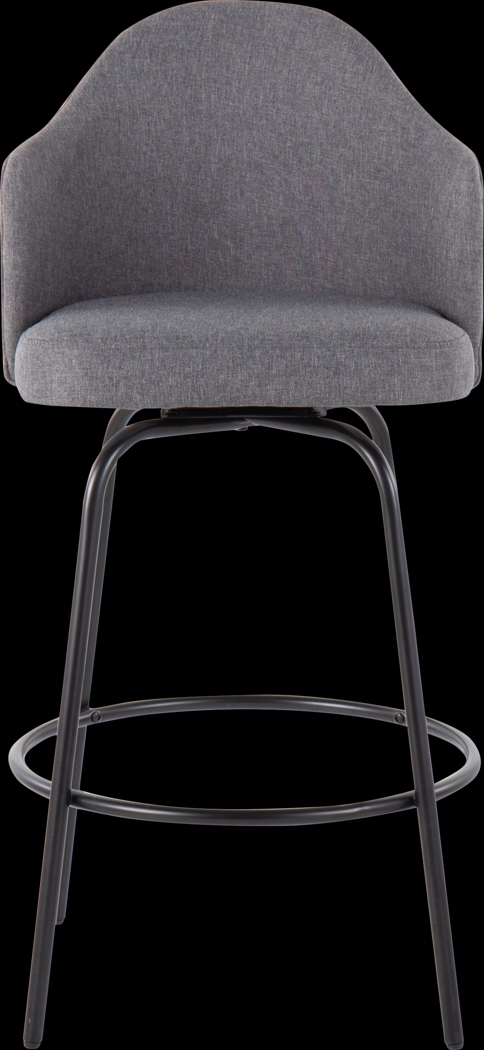 Lucile Lane Black Swivel Counter Height Stool, Set of 2 - Thumbnail - Image 6
