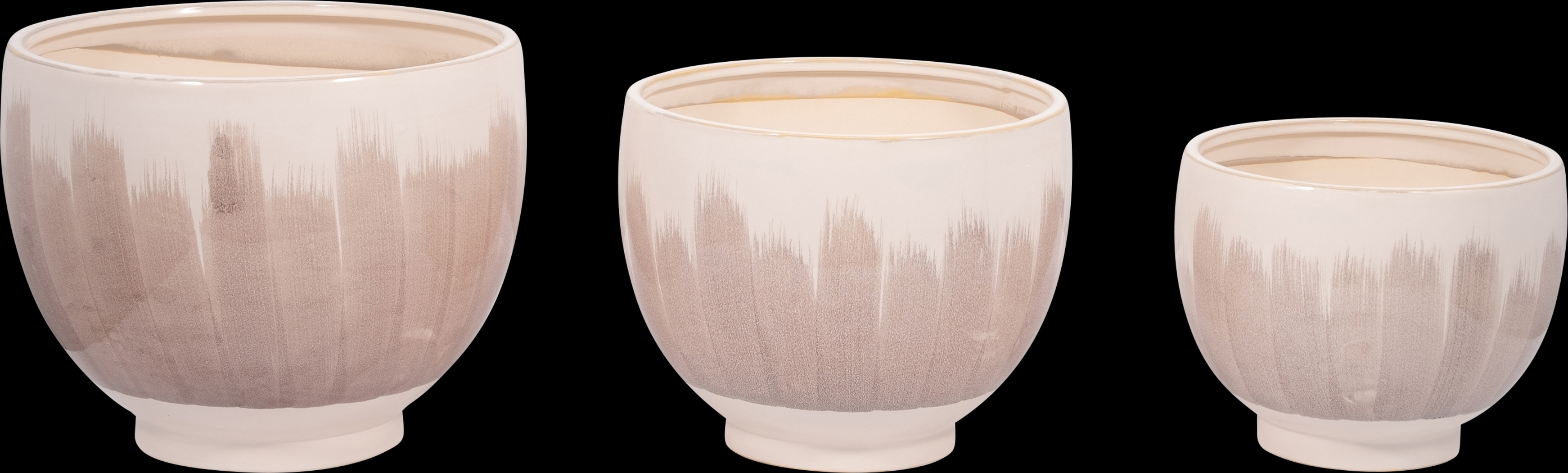 Lucinnda White Planter, Set of 3 - Thumbnail - Image 1