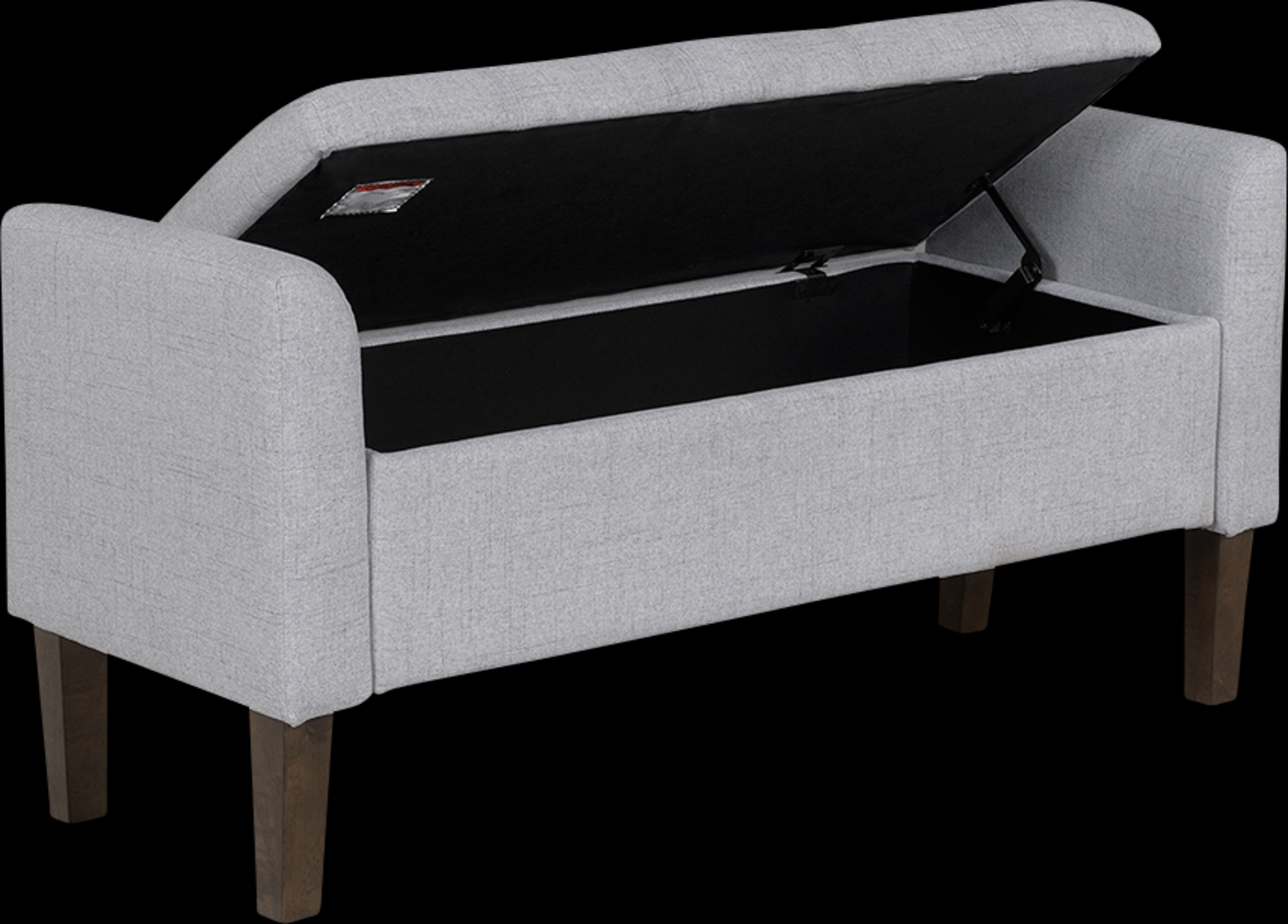 Luckenwald Light Gray Storage Bench - Thumbnail - Image 4