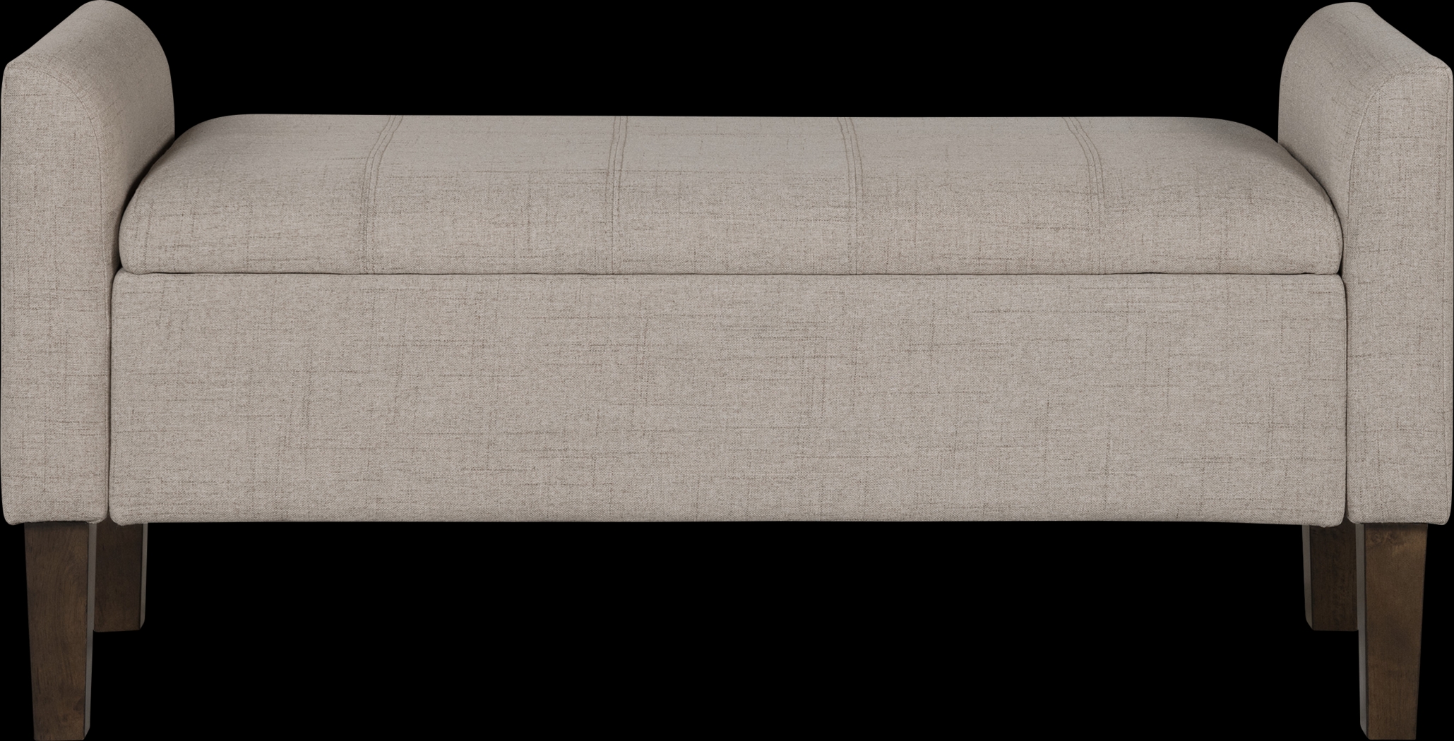 Luckenwald Taupe Storage Bench - Thumbnail - Image 3