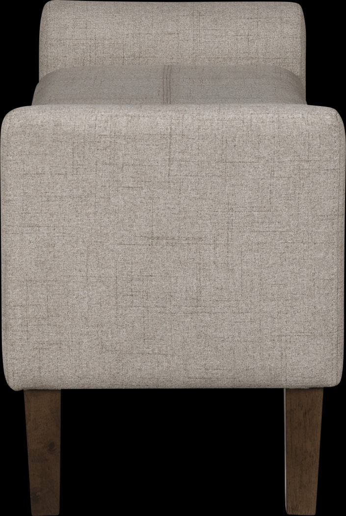 Luckenwald Taupe Storage Bench - Thumbnail - Image 5