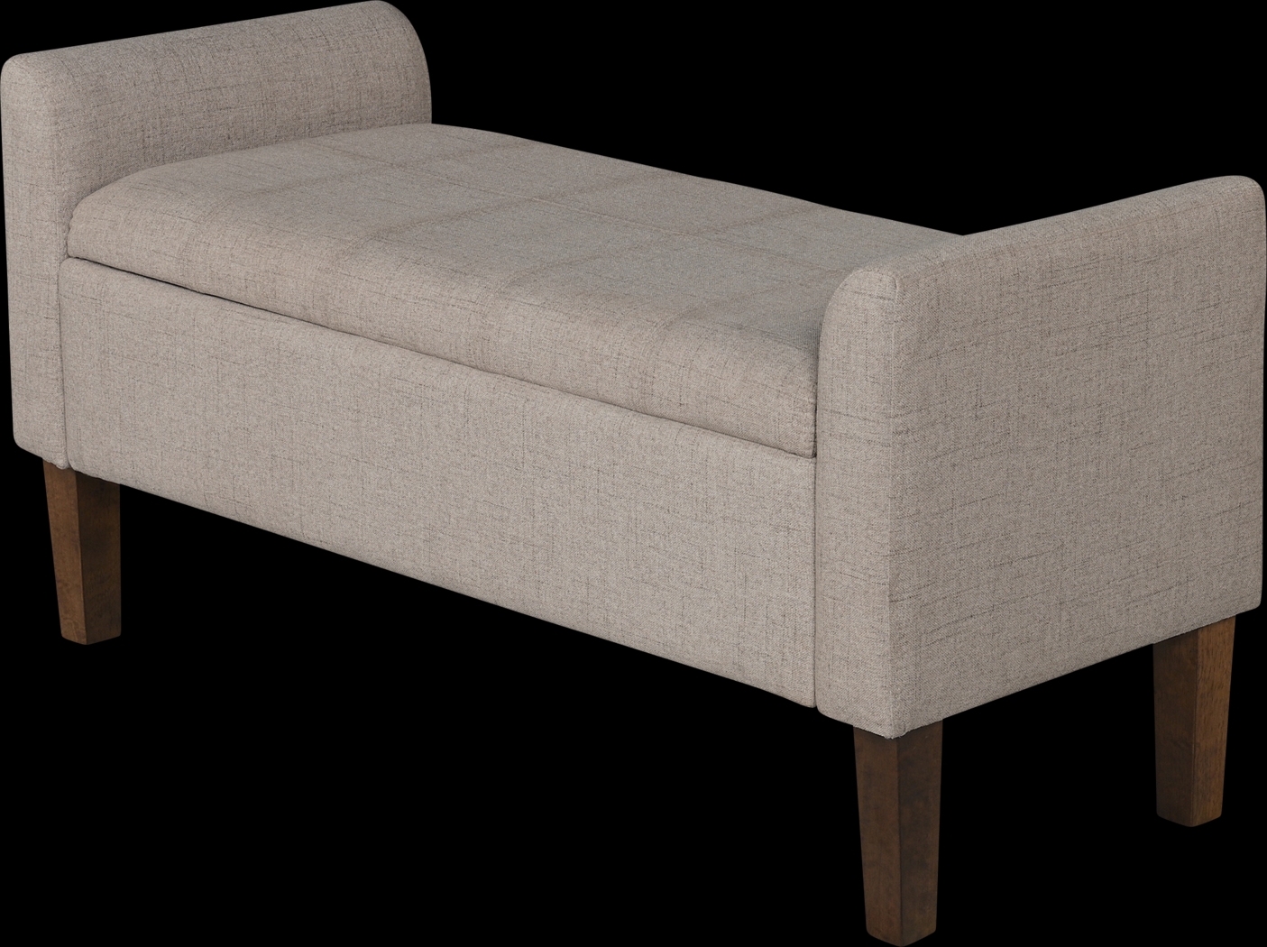 Luckenwald Taupe Storage Bench - Thumbnail - Image 7