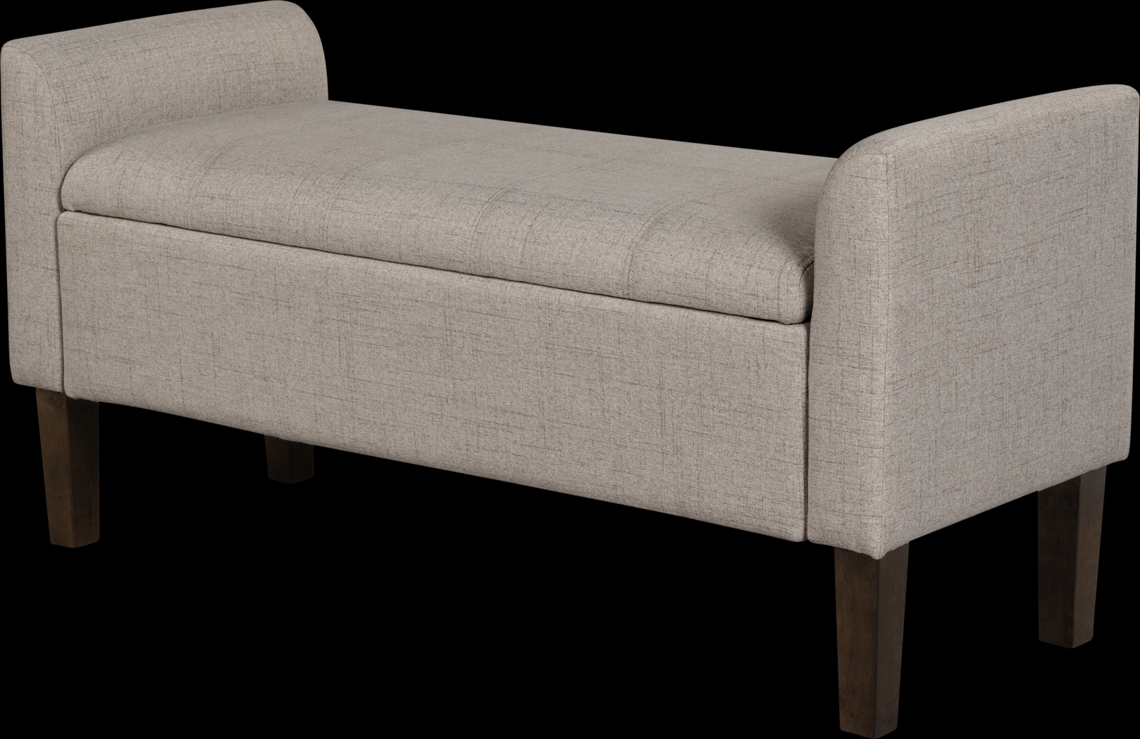 Luckenwald Taupe Storage Bench - Thumbnail - Image 9