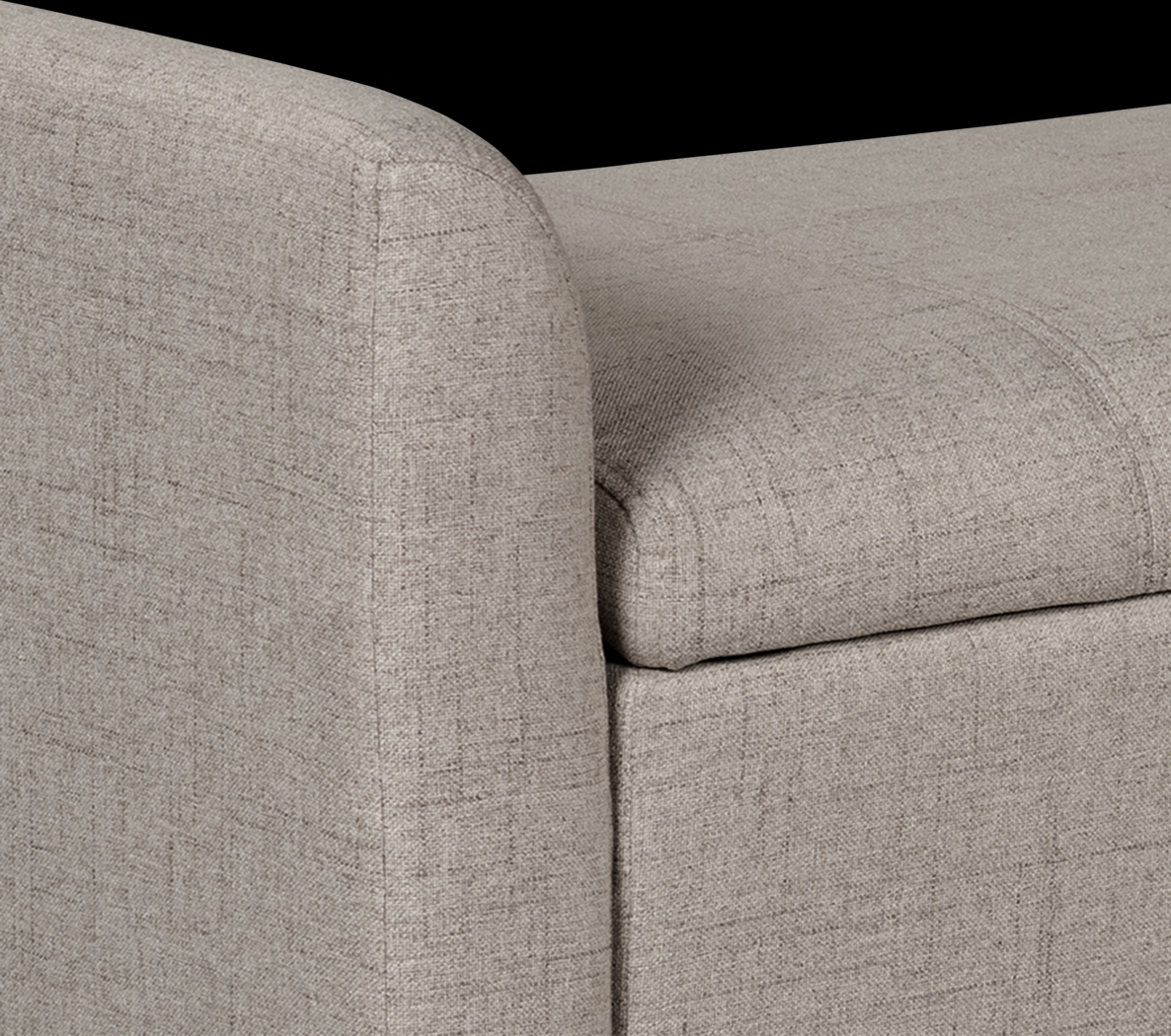 Luckenwald Taupe Storage Bench - Thumbnail - Image 10