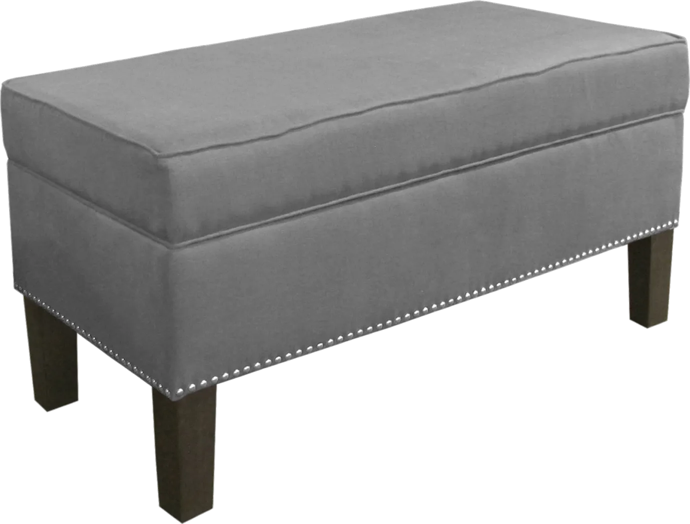 Lucy Lane Gray Storage Bench - Thumbnail - Image 1