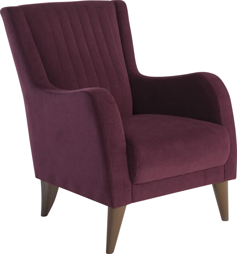 Ludmila Merlot Accent Chair - Thumbnail - Image 1