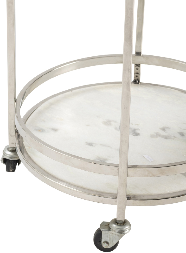 Ludson Silver Bar Cart - Thumbnail - Image 2