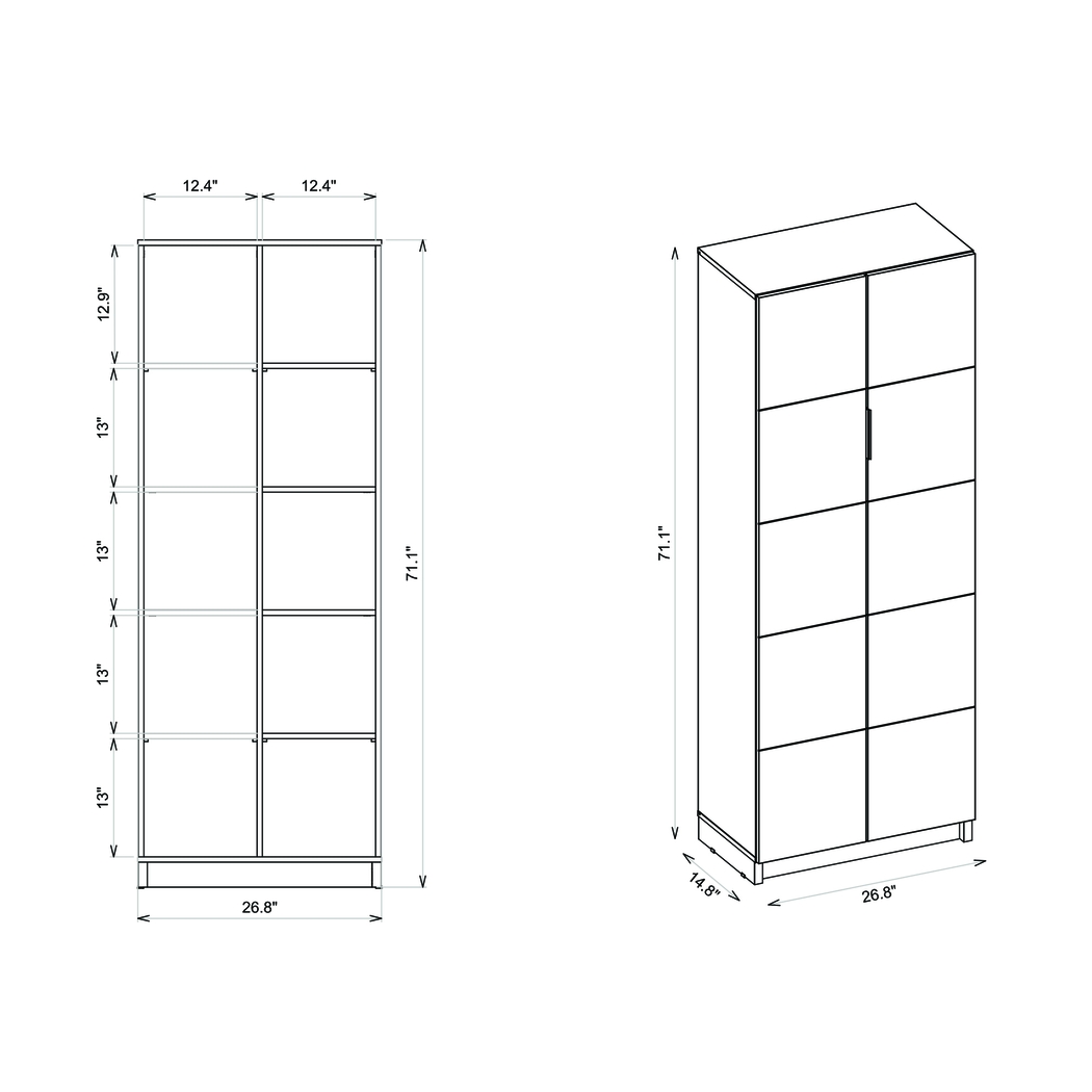 Lufberry Gray Bookcase - Thumbnail - Image 11