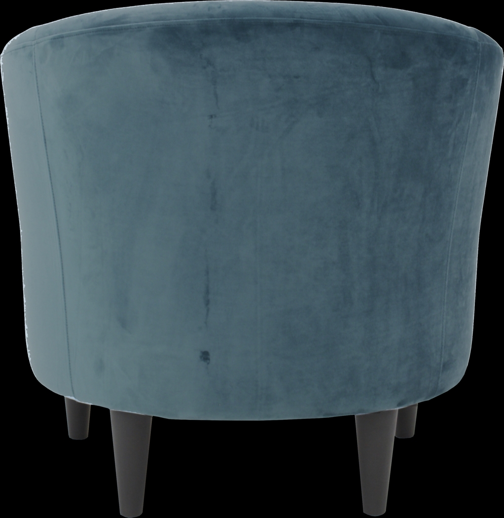 Lughala Teal Accent Chair - Thumbnail - Image 4